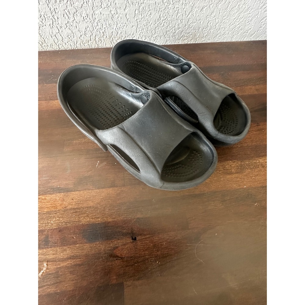 Crocs Black Slide Sandals Womens Size 7‎ Comfort Casual Slip On Shoes
